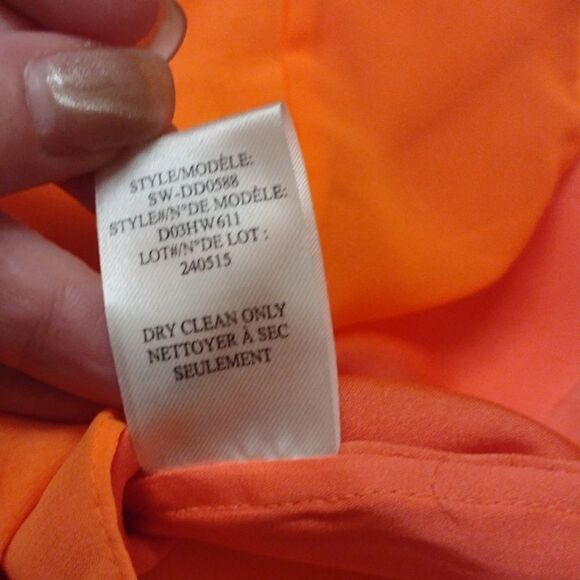 Helmut Lang Dress Chroma Drape cutout mesh details color sunburn Orange bright 4 - Picture 11 of 12